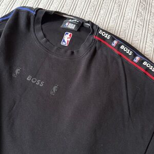 BOSS & NBA INTERLOCK-COTTON RELAXED-FIT T-SHIRT-COLLABORATIVE BRANDING (L)